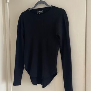 Women’s ribbed sweater, black. Worn once